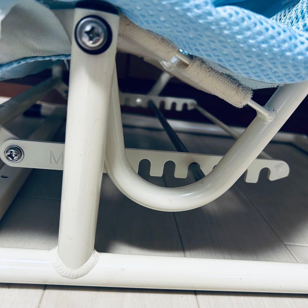 アクアピット メッシュ バスチェア 折りたたみ式 ライトブルー 障がい児用