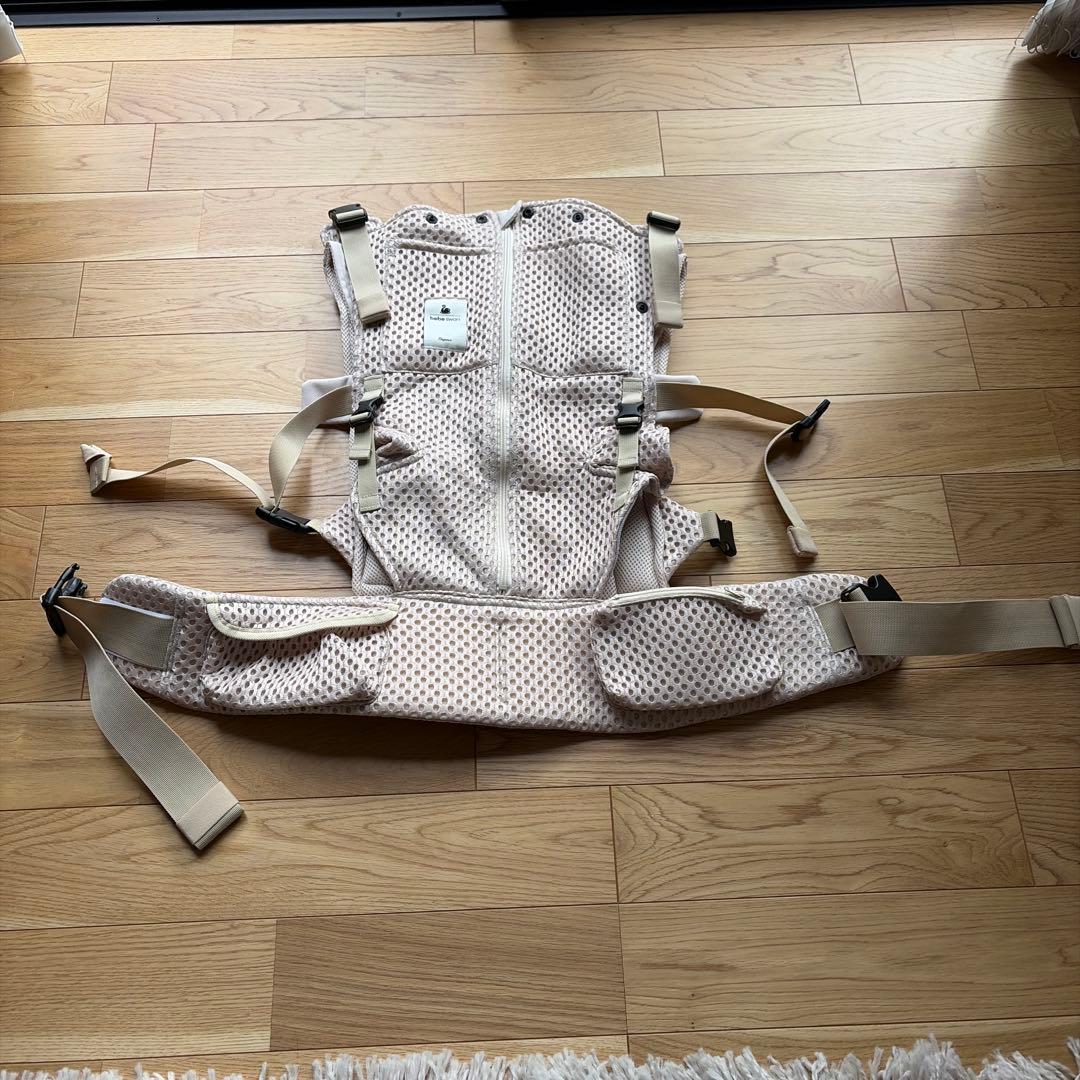 抱っこ紐 べべスワン（サンドベージュ）エコバッグ付き