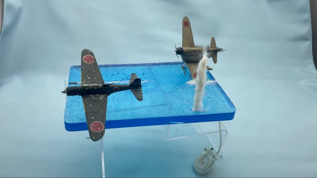 雷撃する九七艦攻　ジオラマ　レジン