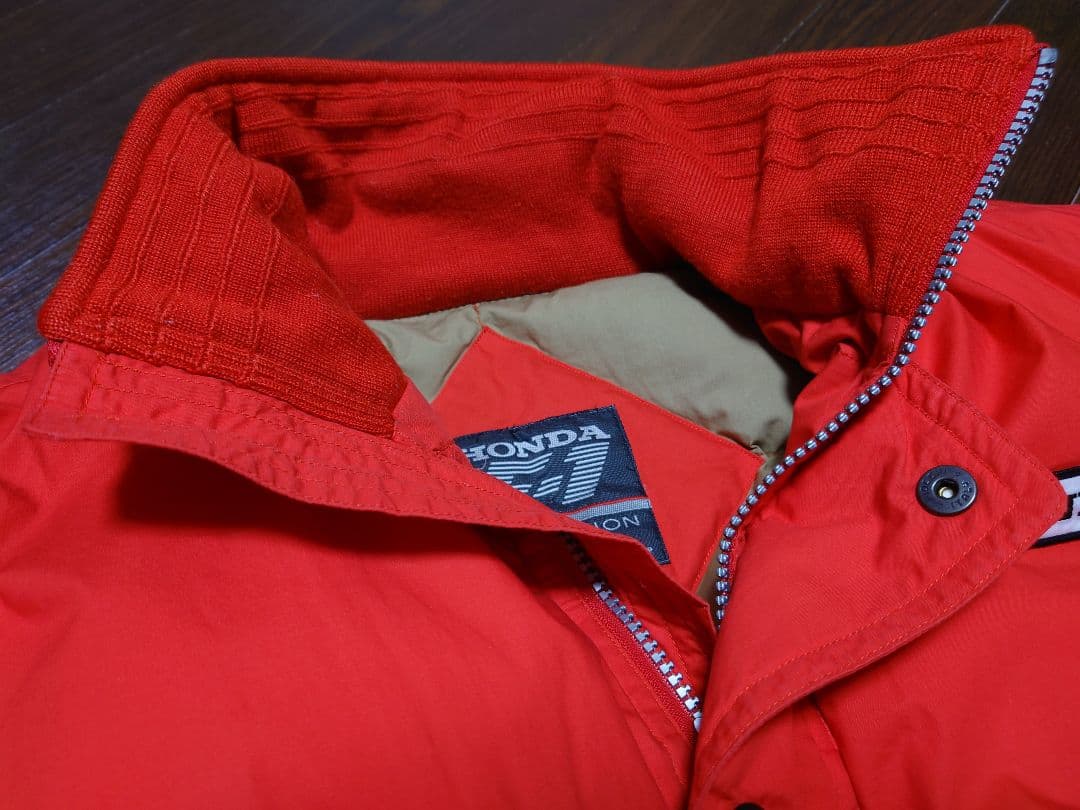 HONDA F1 RACING TEAM ダウンジャケット レッド