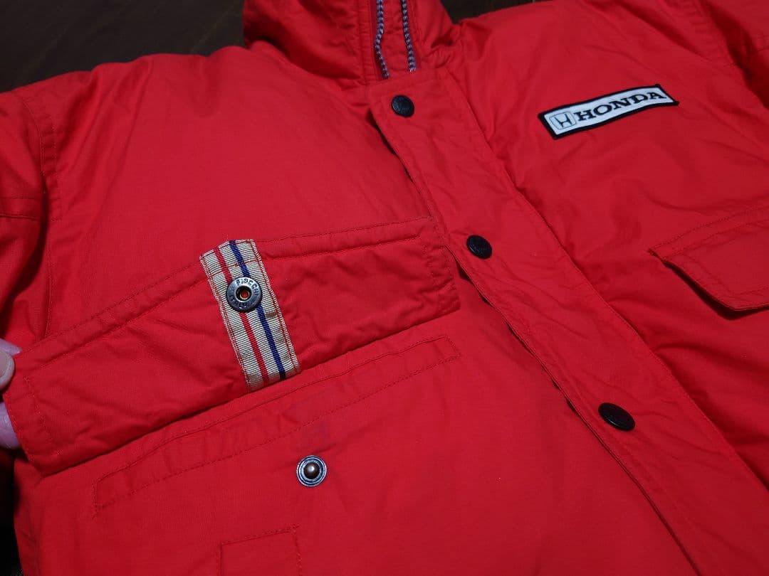 HONDA F1 RACING TEAM ダウンジャケット レッド