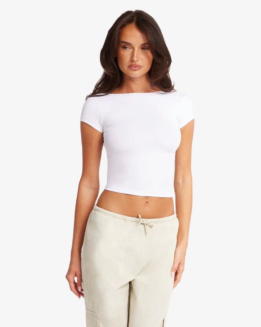 CSB FORM OPEN BACK TEE Mサイズ　ブラック