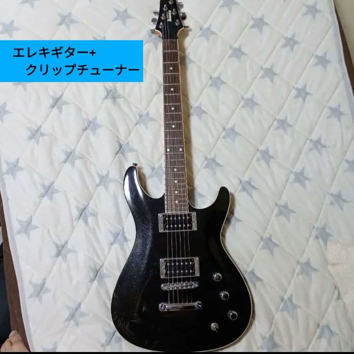 Ibanez エレキギター ブラック+クリップチューナー付き