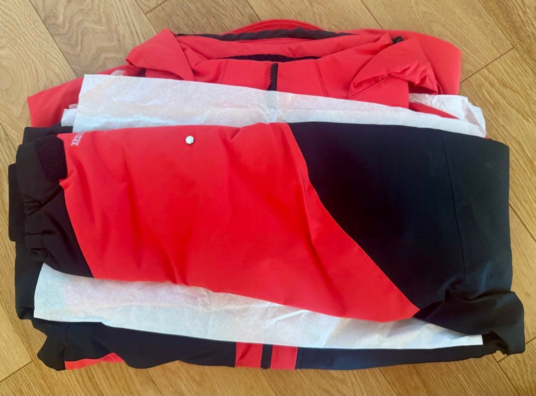 DESCENTE スキーウェア レッド/ブラック