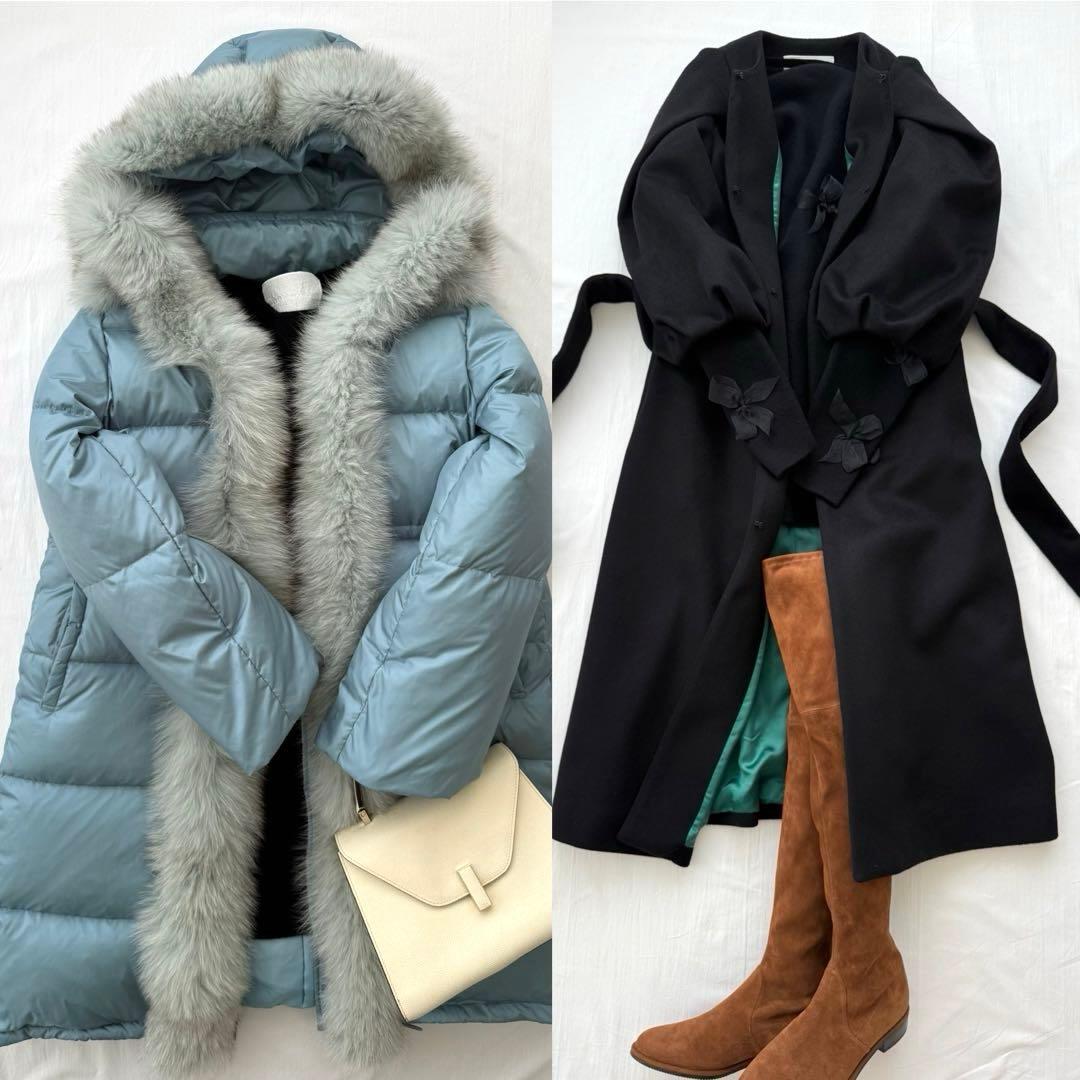 定価約13万円 一瞬で売り切れた MYLAN カシミヤ混ニットドレス リボン付