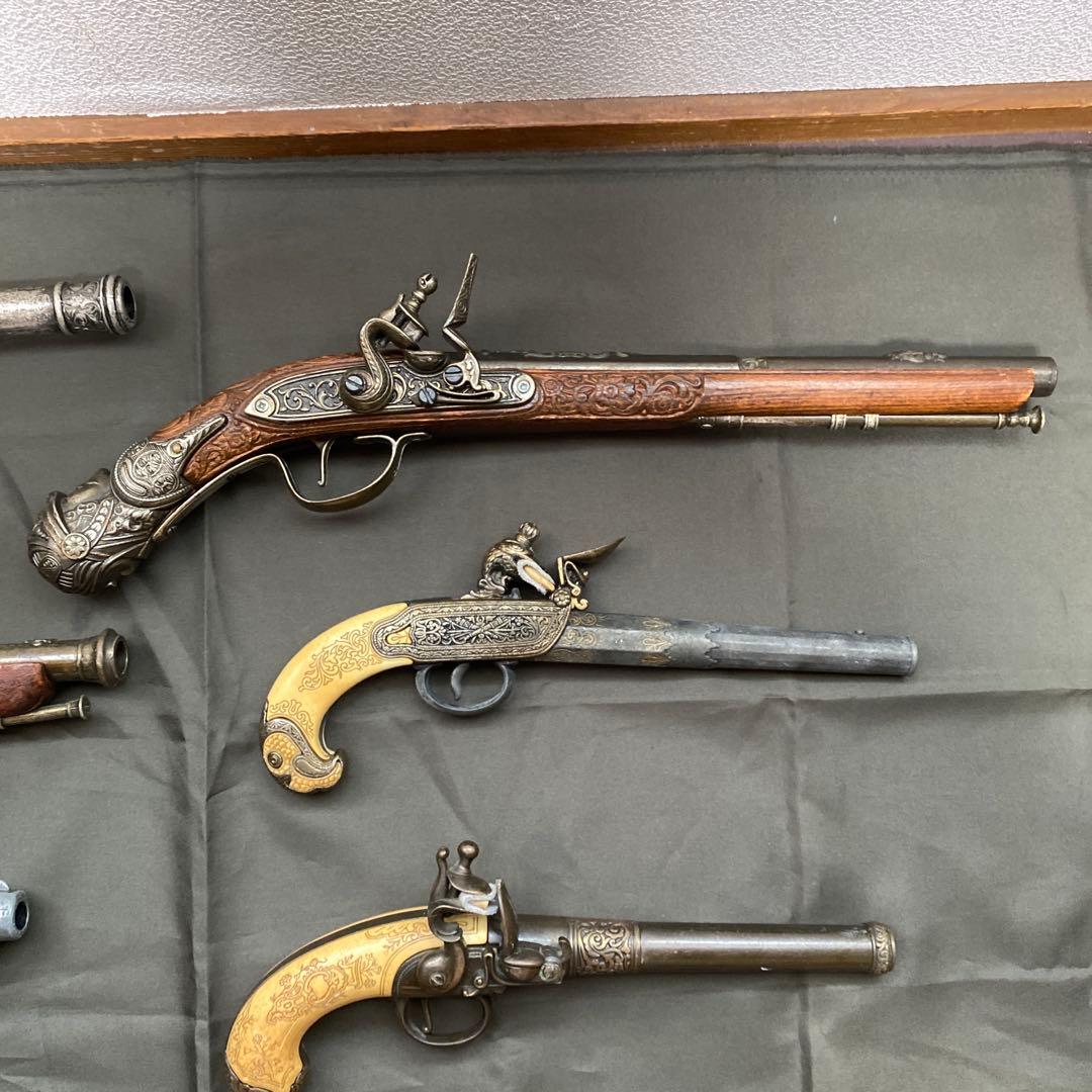 フリントロック　モデルガン　古式銃　海賊　ピストル　5丁セット　【ジャンク扱い】