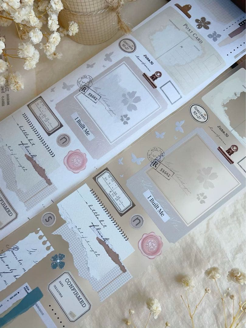 ⭐️SALE⭐️ 壹洱原创《书韵》海外マスキングテープ　マステ 【1924】