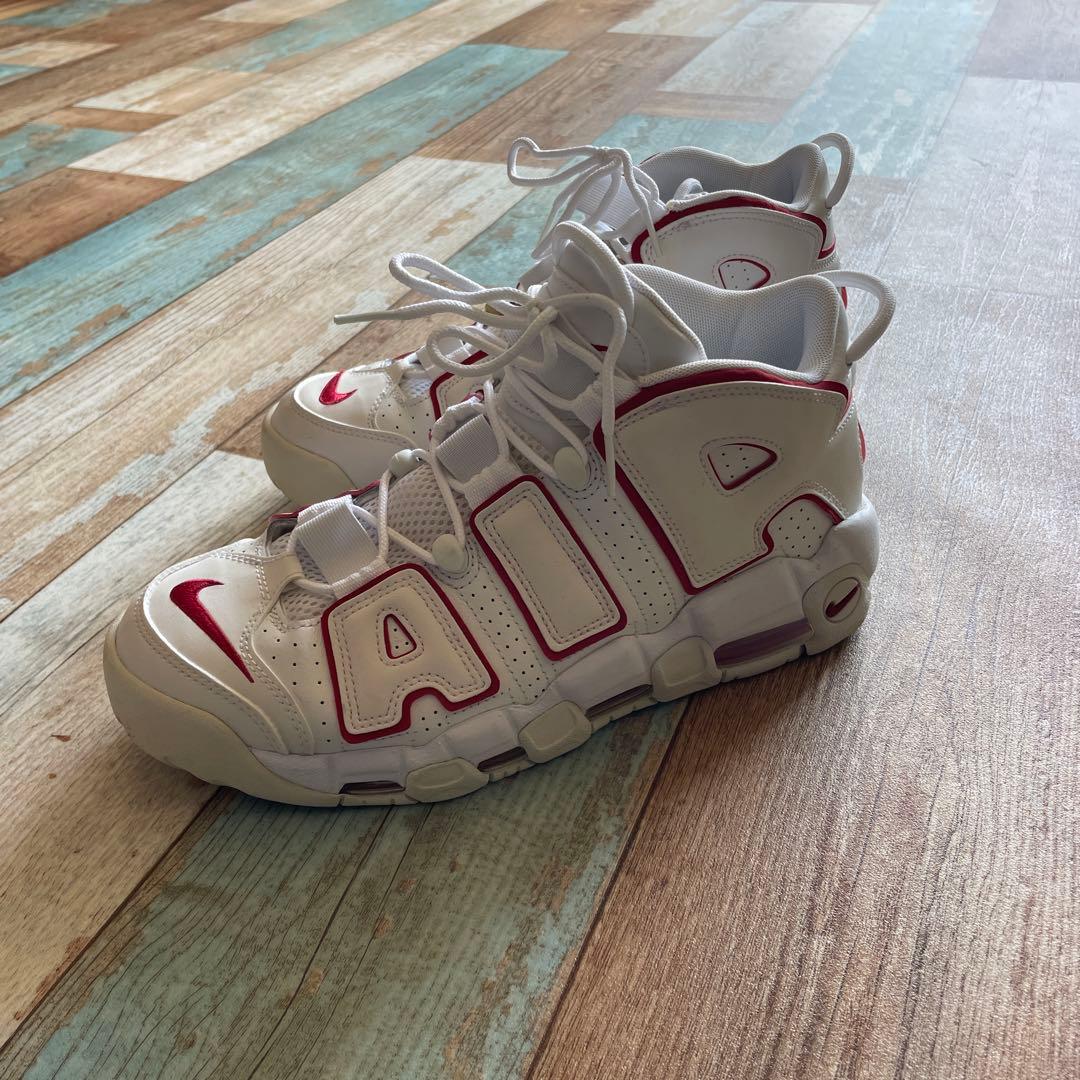 Nike Air More Uptempo ホワイト/レッド