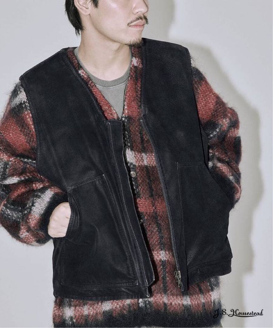 JOURNAL STANDARD J.S sted レザージップベスト