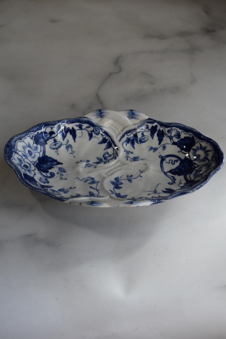 フランス19世紀　クレイユモントロー　ラヴィエ皿　フローラ　アンティーク