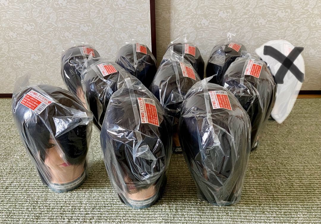 ビューラックス 美容師実技試験用 カットウィッグ 未使用10体