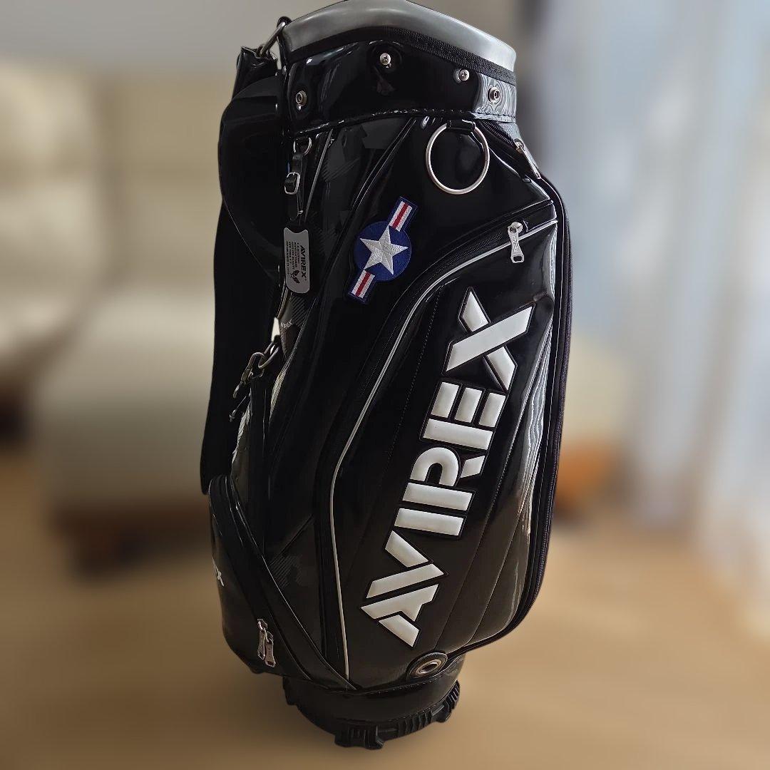 【完売品】アヴィレックス キャディバッグ ブラック ヘッドカバー セット