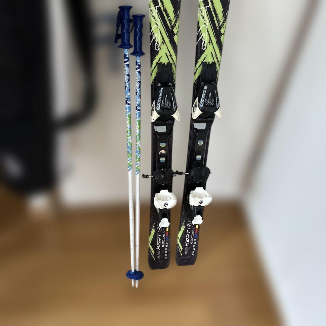 サロモンスキー板 ブラック/グリーン