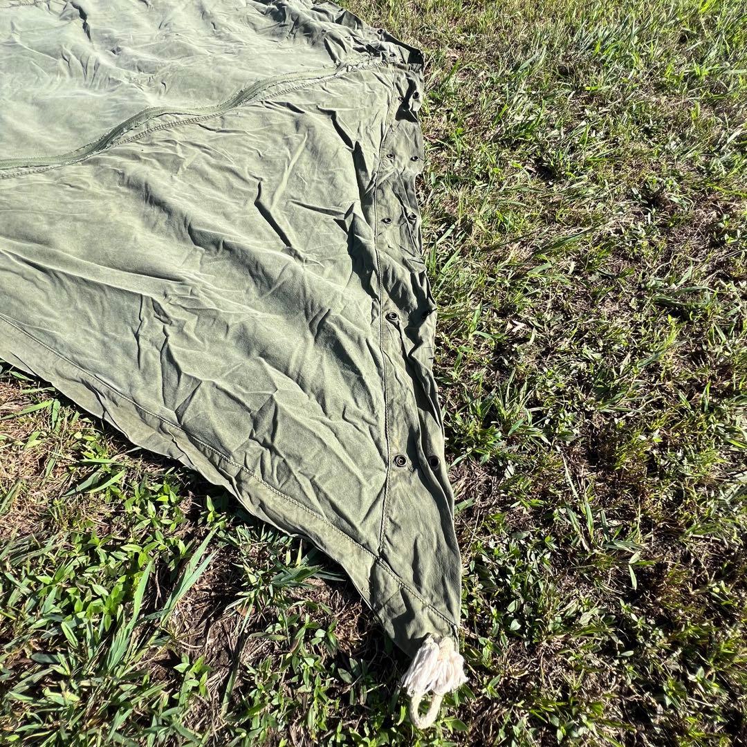 USパップテント YKKファスナー加工済み ポールセット