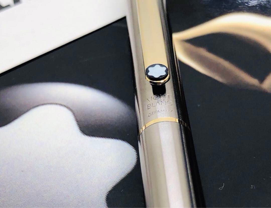 モンブラン　価値あるレア銘品総チタニウム張り★Sライン・チタン＆ゴールドプレート