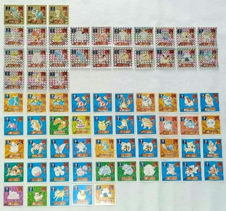 【アマダ】 初代 ポケモン最強シール列伝 71枚セット ミュウ