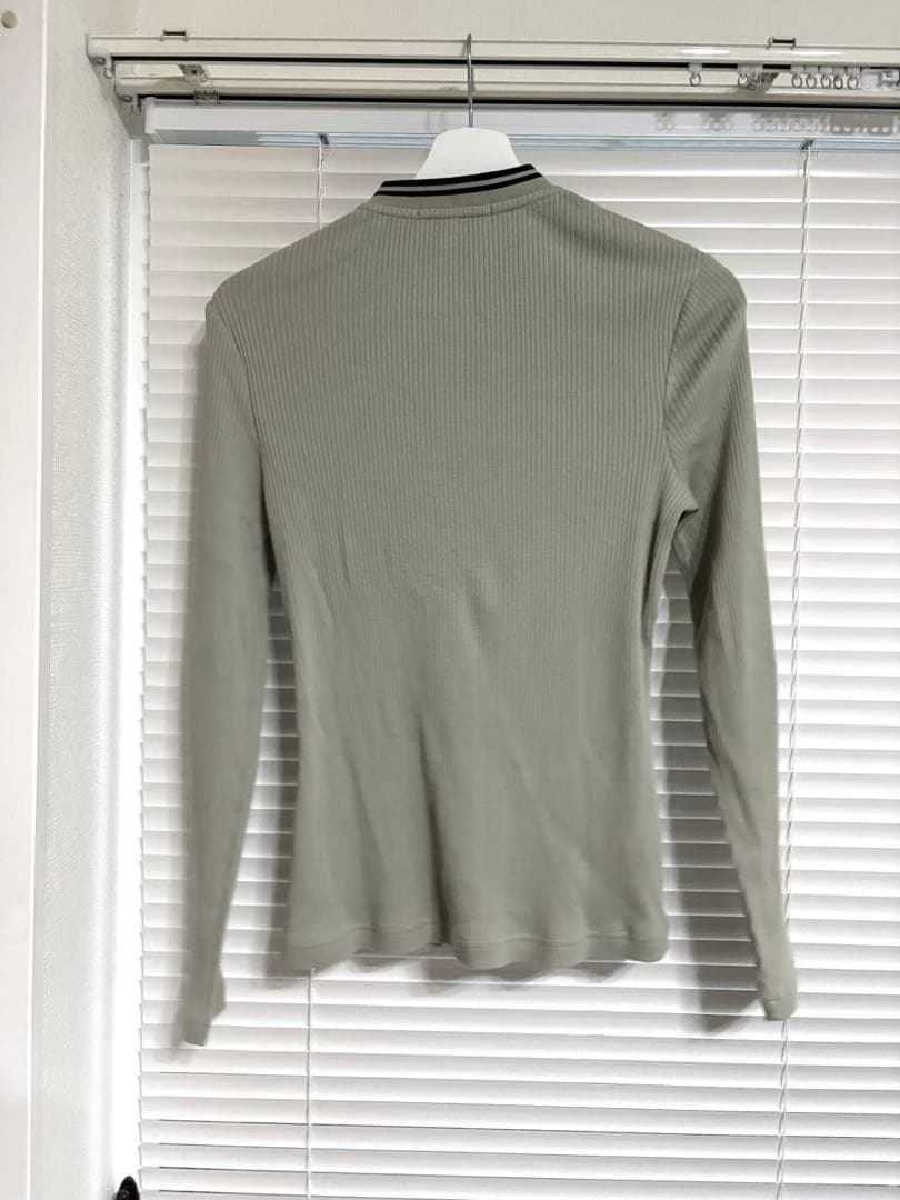 Ribbed Button-Through Top/フレッドペリー