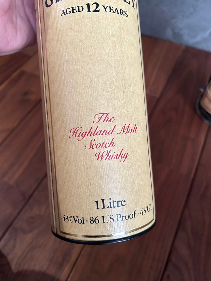 グレンリベット12年　アンブレ表記　赤アザミ　1L 1リットル　未開封