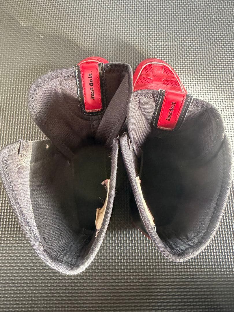 NIKE ボクシングシューズ 24.5cm ハイパーKO 【赤黒】