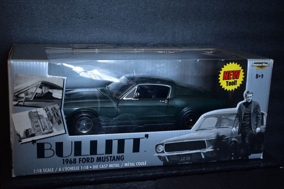 1/18 グリーンライト ブリット ‘68 フォード マスタング マックイーン