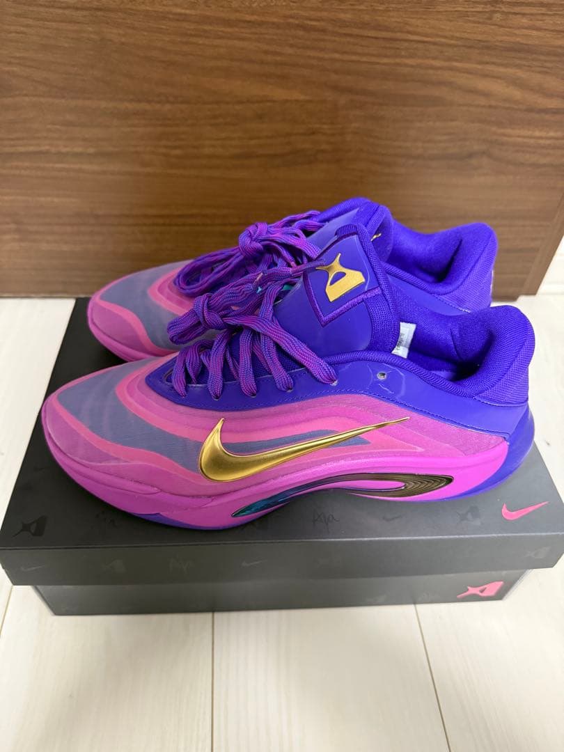 Nike Ajaモデル　A'ONE EPエーワン幅広モデル27cm 紫/ピンク