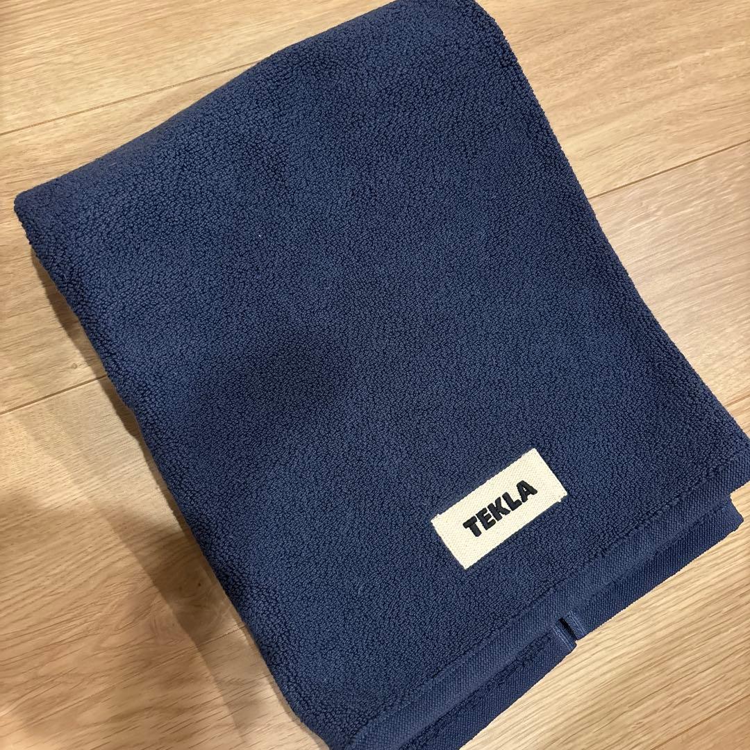 TEKLA ネイビー バスマット タグ付き