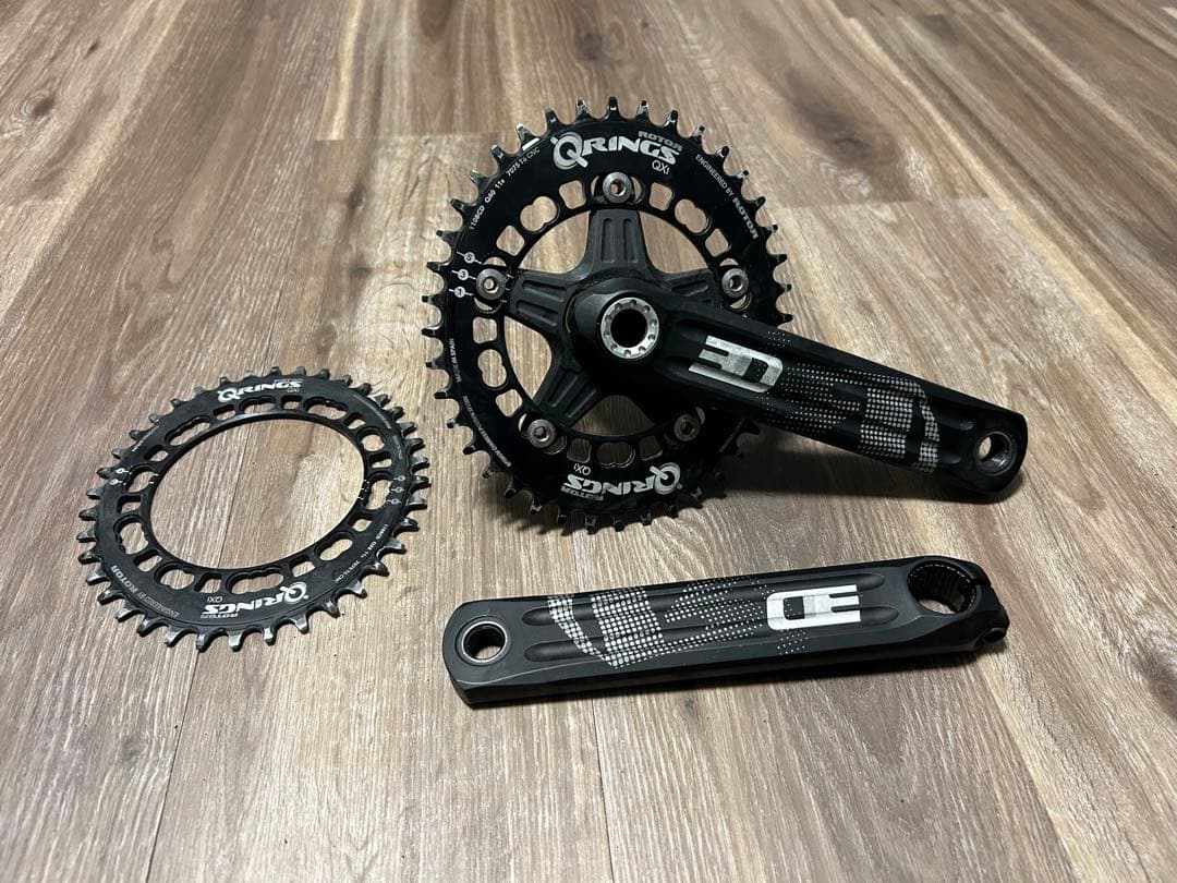 ROTOR Q Rings 3D クランク チェーンリング 楕円 40t&38t