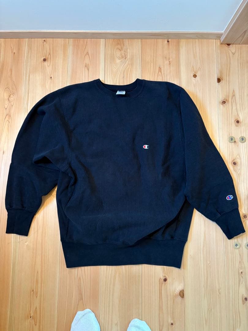 CHAMPION リバースウィーブ　90s ブラック