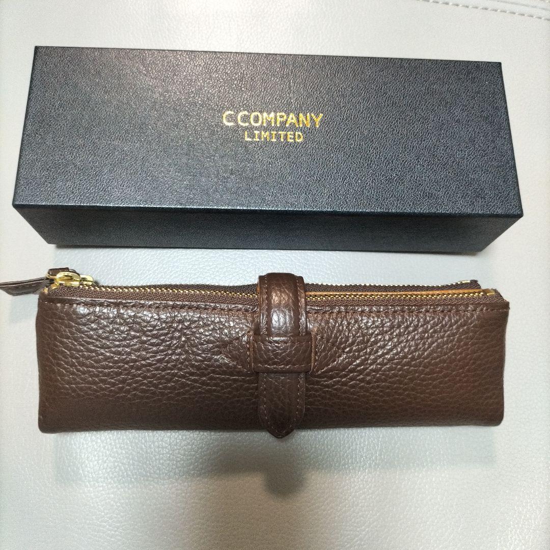 環奈様　Cカンパニー ルポペンケース ダークブラウン しおり付き