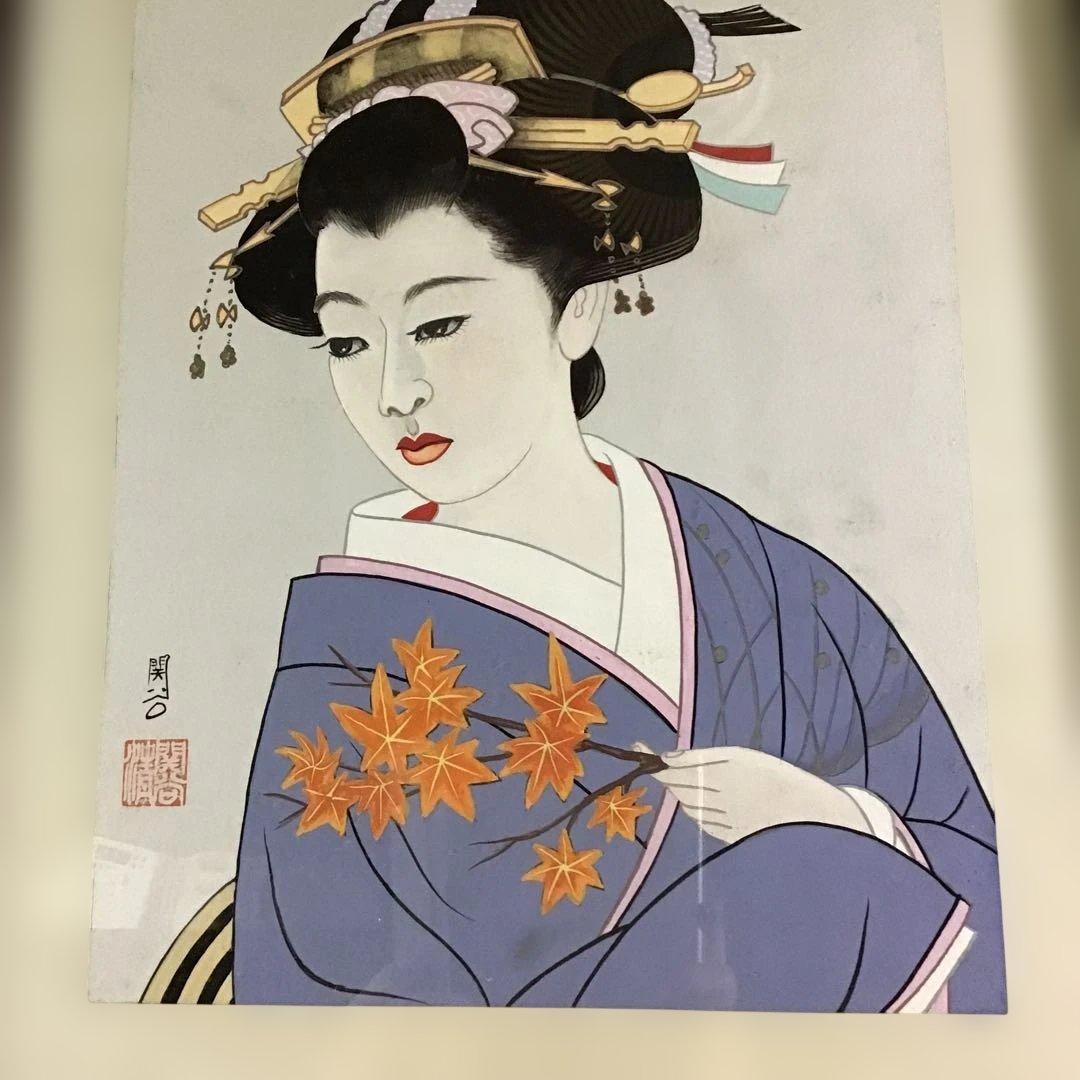 美人画　関谷精　真筆　　　　G 3