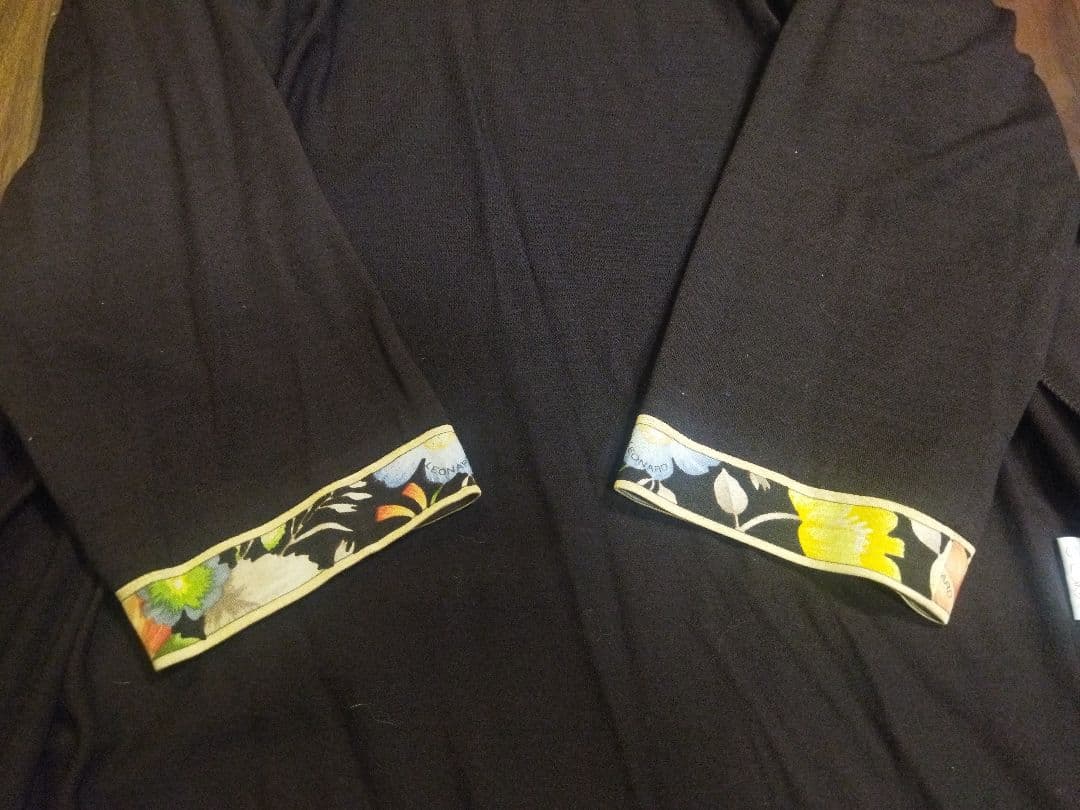 美品♪レオナール LEONARD ウール シルク ロング カーディガン L