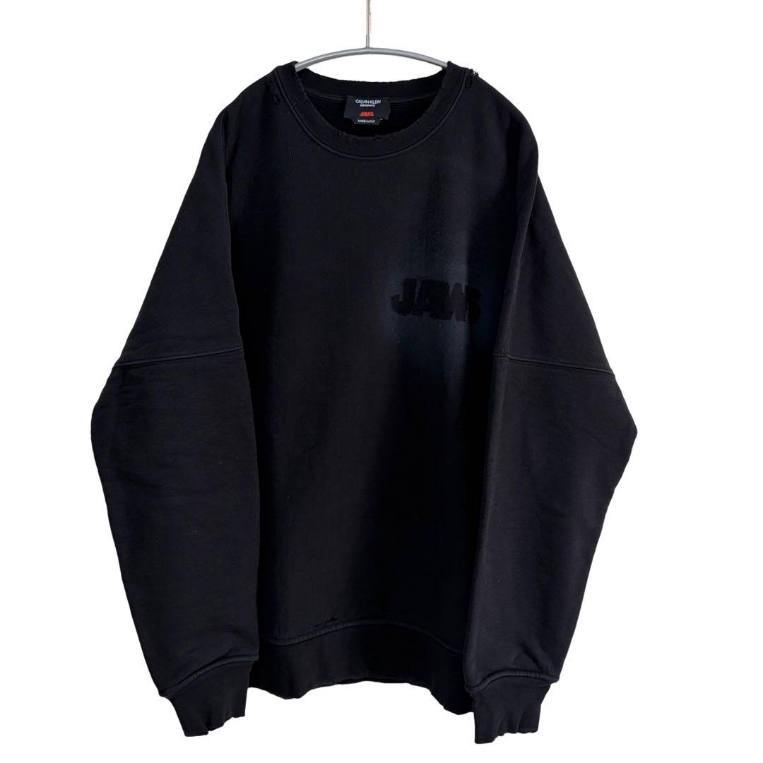 N-777   ラフシモンズ期　ダメージ加工スウェット