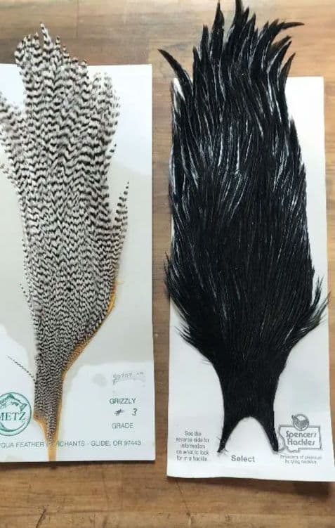 METZグリズリー＆Spencer’s Hacklesセット フライ用ハックル