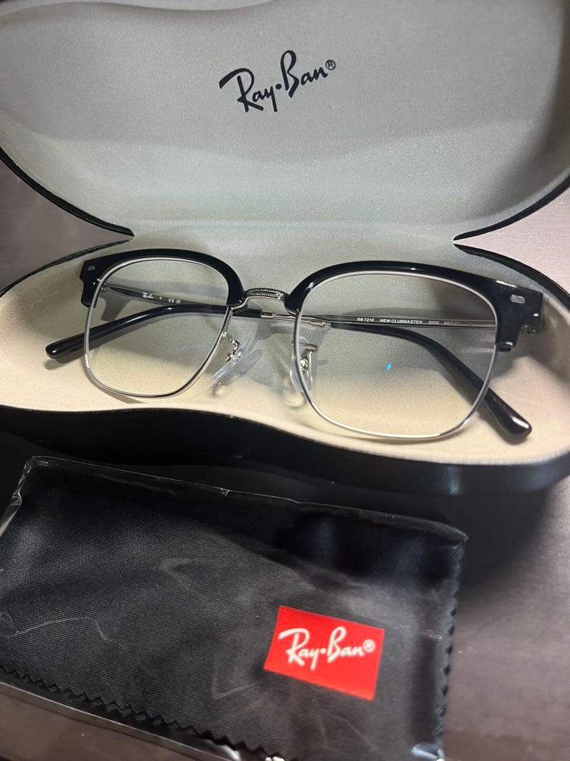 RayBan new clubmster rb7216 ブルーライト 度なし
