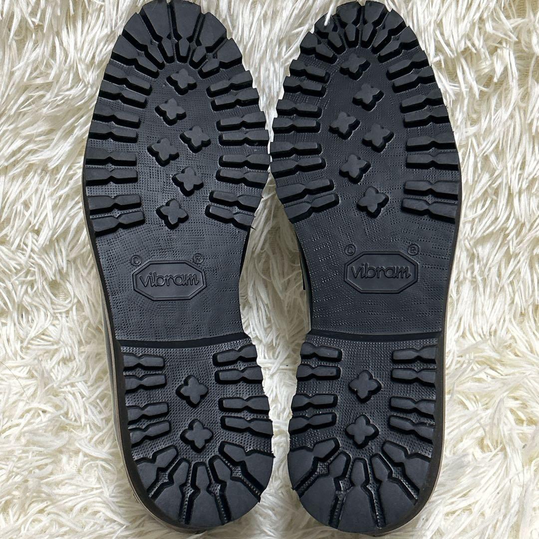 【FABIO RUSCONI】タンクソールキルト付きローファー 37 ブラック