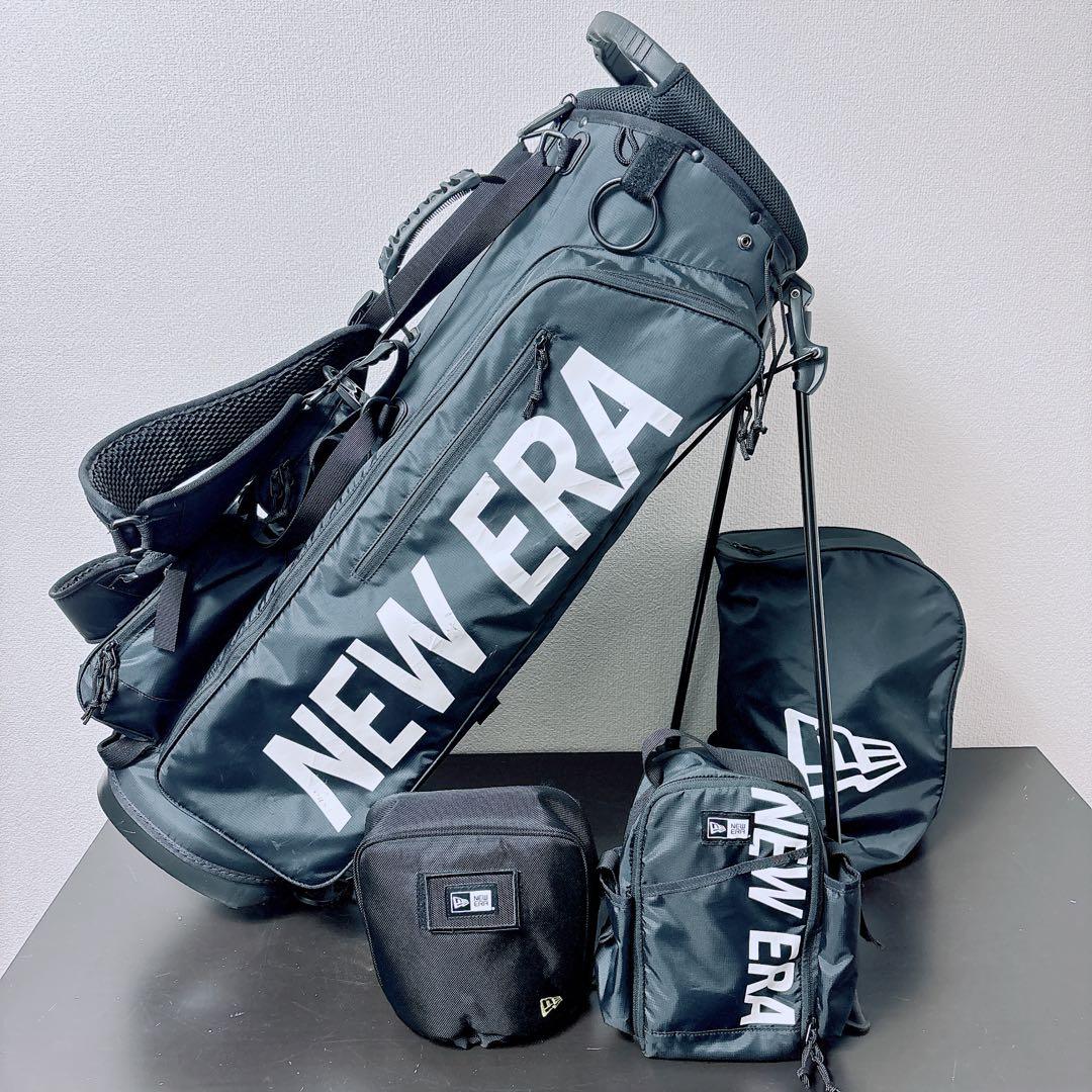 NEW ERA ニューエラ スタンド式 キャディバッグ 9型 美品 黒　綺麗