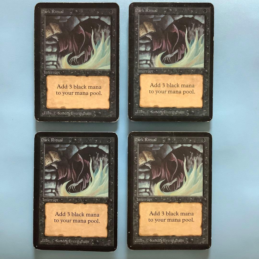 *バラ売り可* 暗黒の儀式/Dark Ritual LEA英語4枚セット