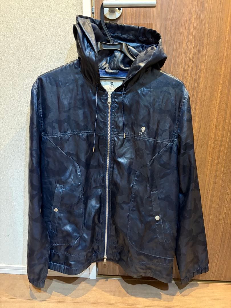 マークアンドロナ　ナイロンジャケット　フード　M相当