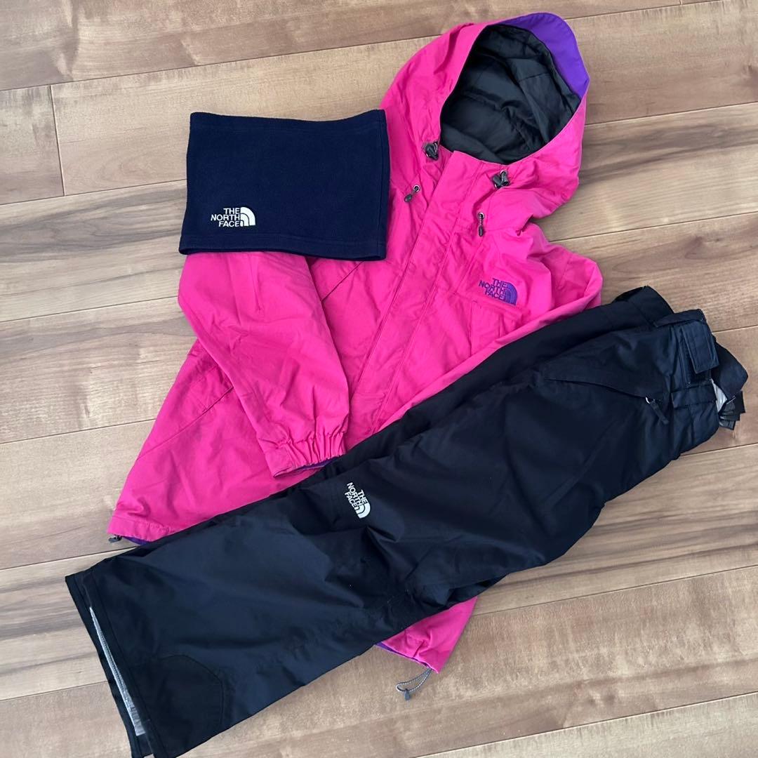 THE NORTH FACE スキーウェア 子ども用 ピンク/黒