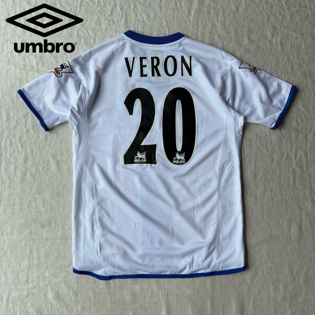 希少 美品 チェルシー ユニフォーム ゲームシャツ アンブロ 20番 VERON