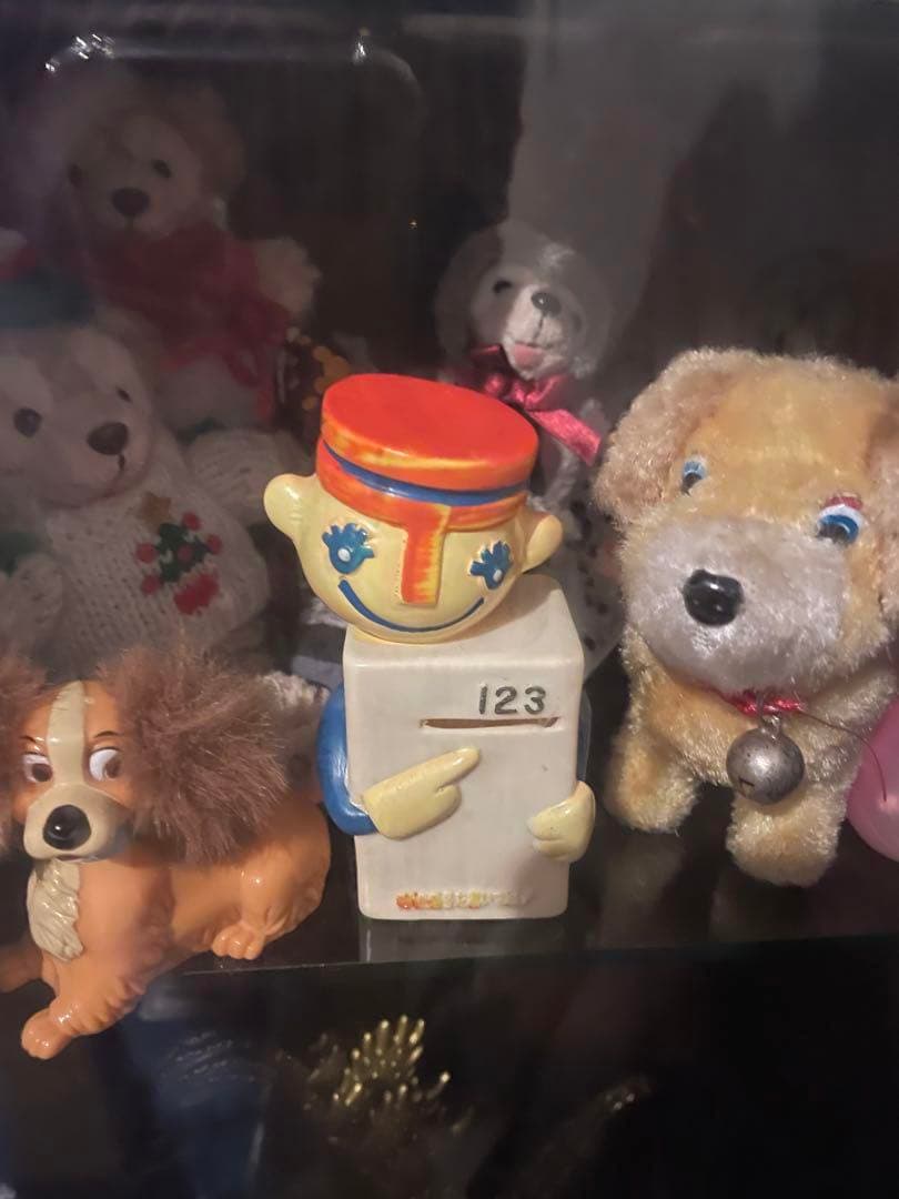 昭和レトロ　当時物　ナンバー君　ナンバーくん　貯金箱　ソフビ