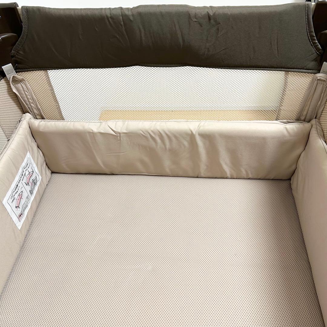 【美品】Aprica ココネルエアー 折り畳み ミニベビーベッド ポータブル