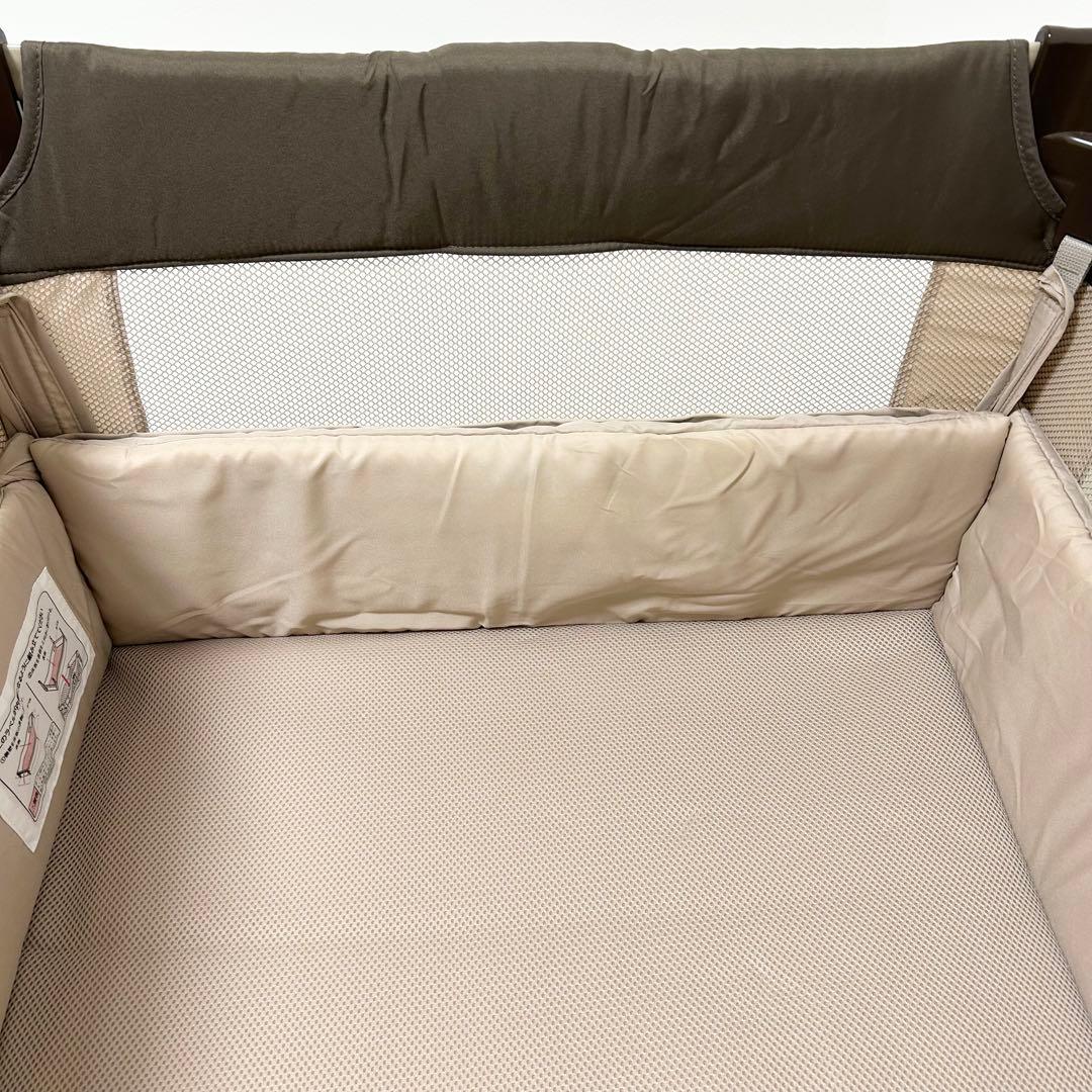 【美品】Aprica ココネルエアー 折り畳み ミニベビーベッド ポータブル