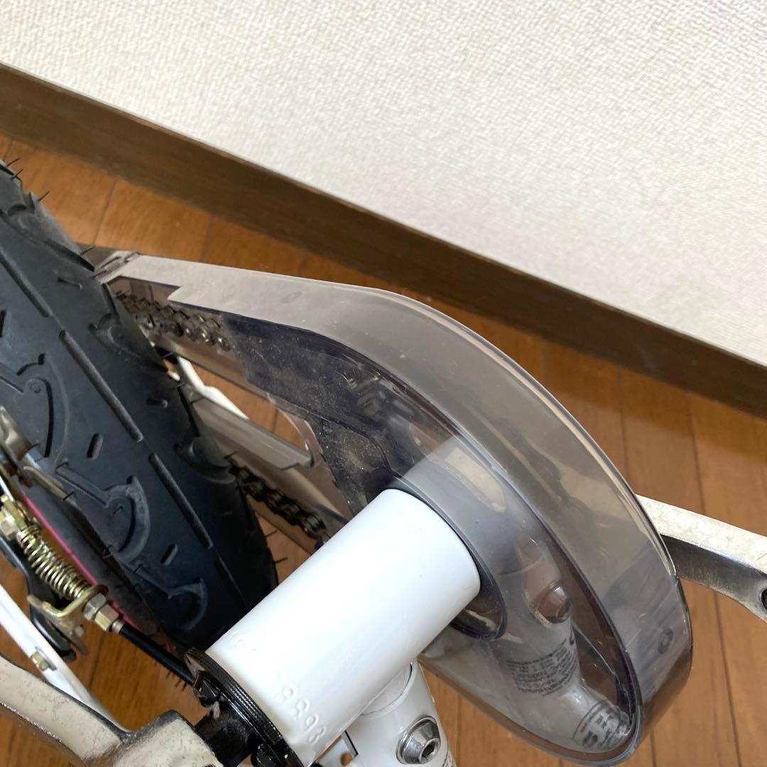 限定カラー　へんしんバイク 自転車 ホワイト ピンク