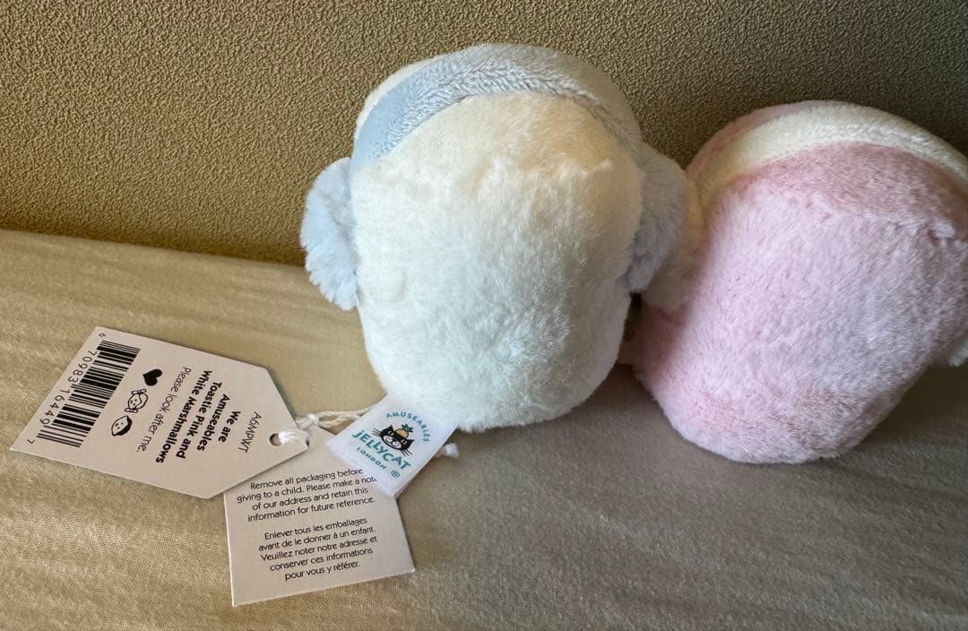 《新商品》冬季限定 ジェリーキャット 耳あて マシュマロ ぬいぐるみ 保存袋付き