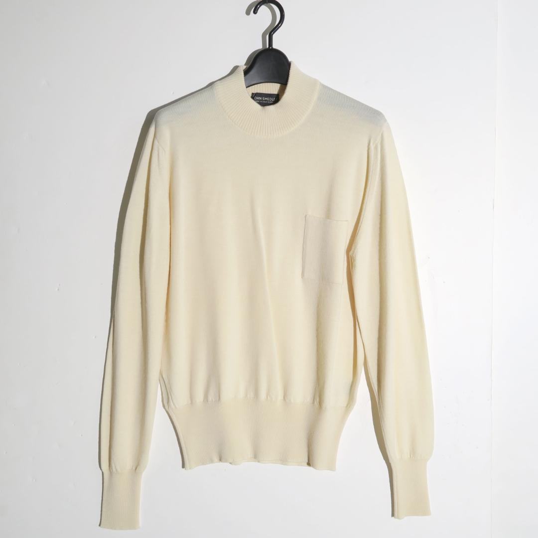 別注 JOHN SMEDLEY モックネックニット アメリカンラグシー