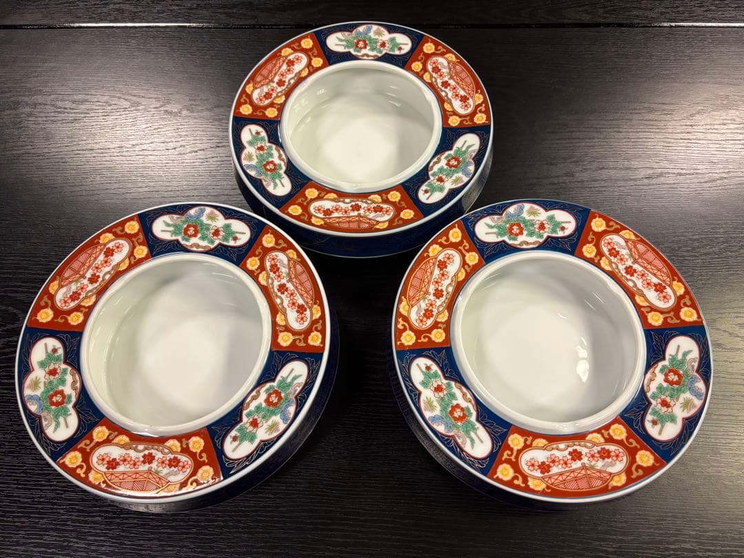 有田焼　秀峰古伊万里様式　灰皿 3セット