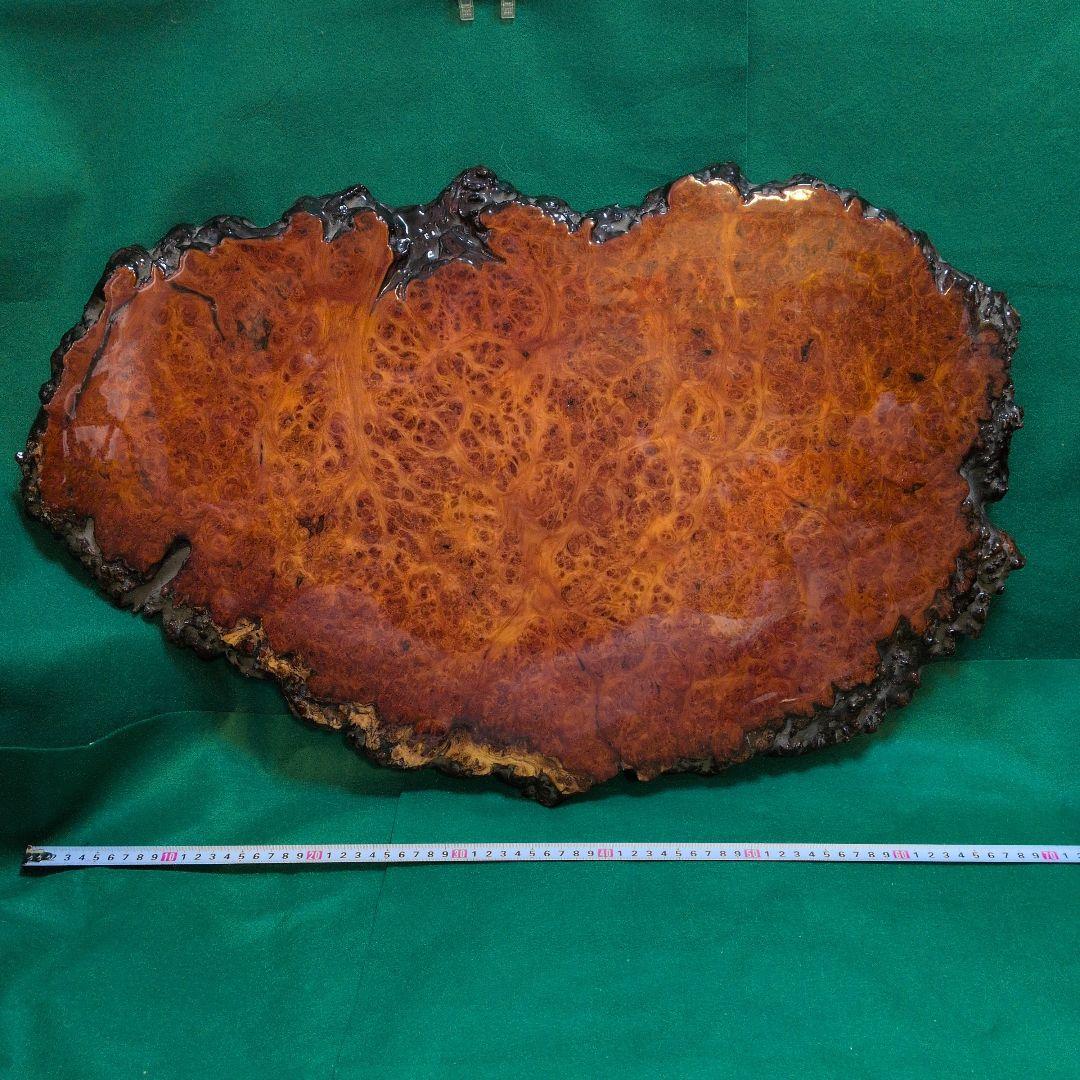 花梨 玉杢 葡萄杢 飾り台置物 約70cm x 46cm×厚み2.5cm