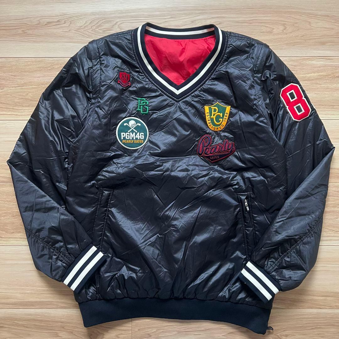 PEARLY GATES パーリーゲイツ　リバーシブル　プルオーバー　中綿入り