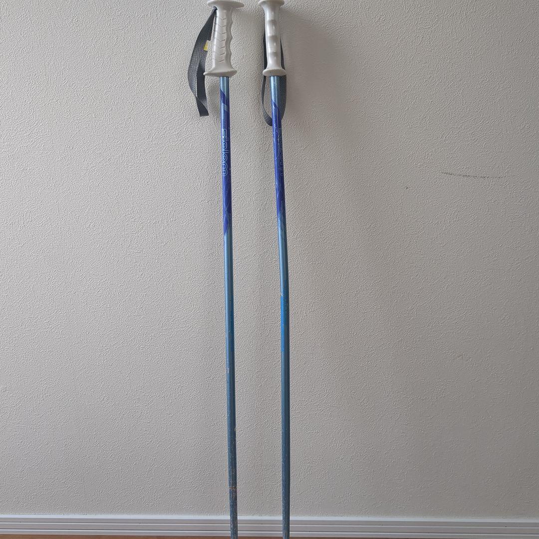 ビンディング付ジュニアスキー・ストック・スキー靴セット